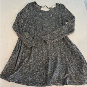 Entro Stylish Gray Sweater Dress